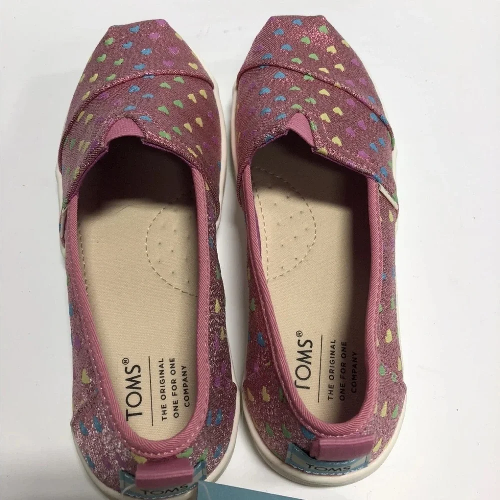 Toms Alpargata Girls Slip On Size 2.5 M Big Kid